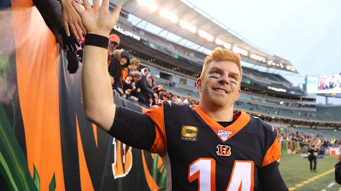 Bengals QB Andy Dalton recorded his first win of the season by downing the Jets.